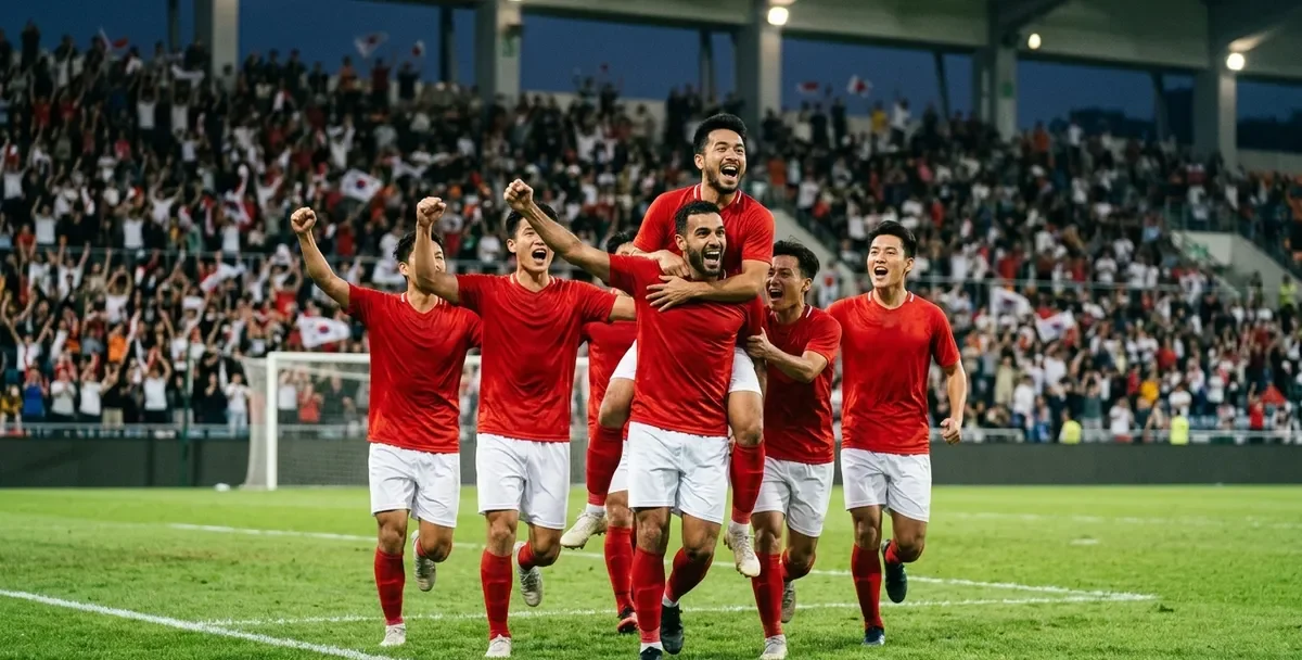 Tuyển Việt Nam ăn mừng chiến thắng trên sân Kuala Lumpur